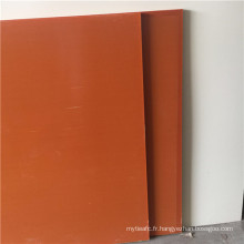 Feuille de stratifié en bakélite rouge orange ou noir